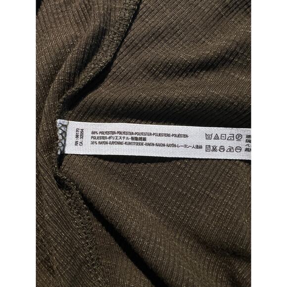 Free People Dress Olive Green Swing Tank Mini Summer Beachy Capsule Minimalist - Picture 8 of 8